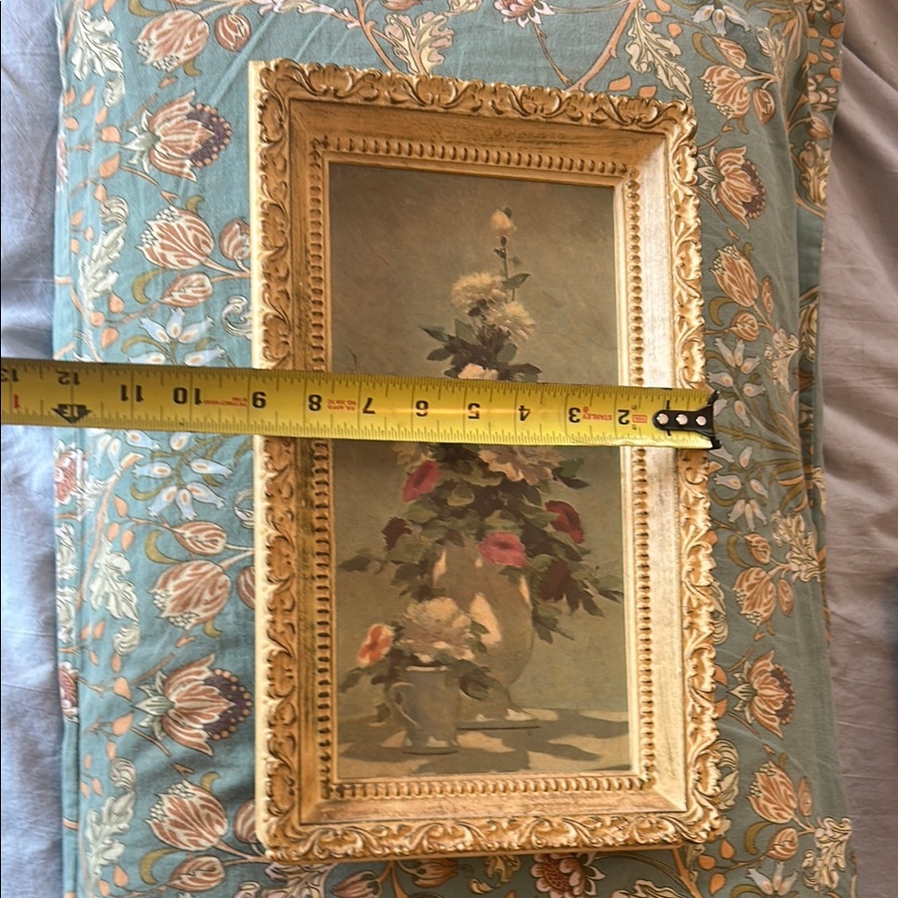 Vintage Floral Vase Framed Art - Picture 3 of 7